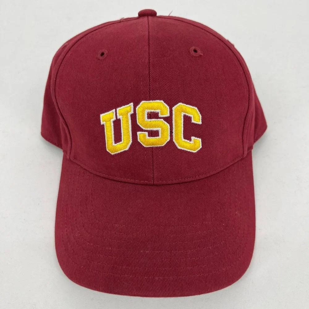 USC Trojans Kids Heritage '47 Brand Adjustable Baseball Hat Cardinal Red Logo